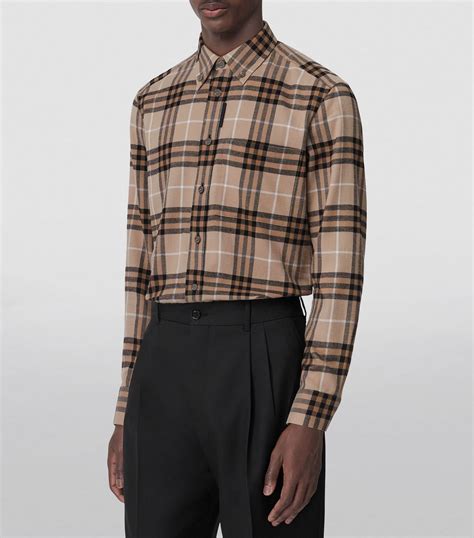 burberry check flannel shirt.